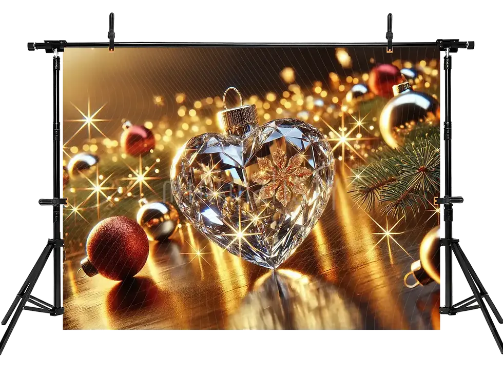 Миниатюра: Идеальная рождественская тема на сверкающем фоне, студийный фон
