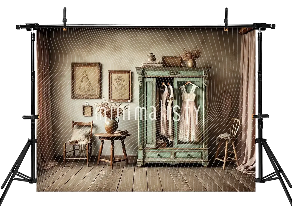 थंबनेल: Göz Alıcı Vintage Aksesuarlar ile Dolu Arka Plan, Stüdyo Fonu