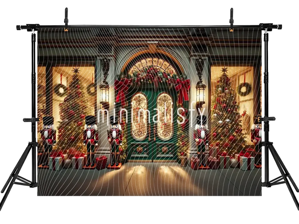 Miniatură: Büyüleyici Noel Dekoru:  Arka Plan, Şık ve Renkli Stüdyo Fonu