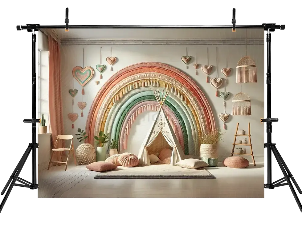 Sīktēls: Rengarenk Kalp Tasarımlarıyla Büyüleyici Arka Plan, , Stüdyo Fonu