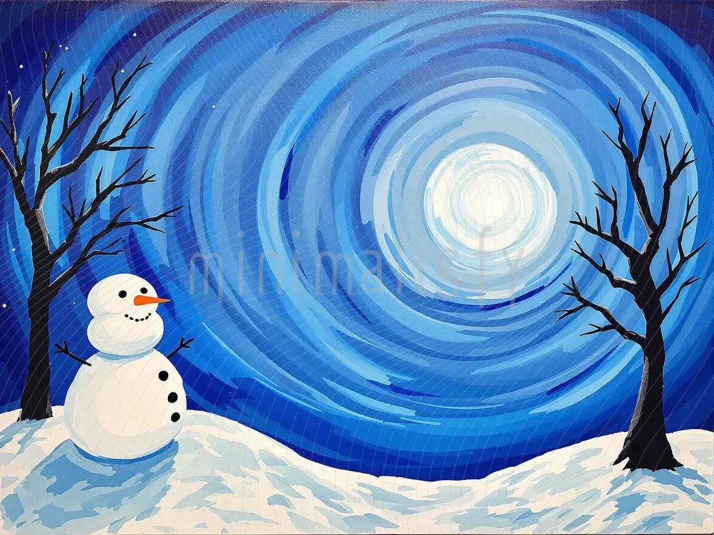 Karlı Kış Manzarası: Büyüleyici Arka Plan, , Stüdyo Fonu