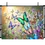 Miniature : Toile de fond scintillante et enchanteresse avec papillons colorés - Toile de fond d'expédition pour studio