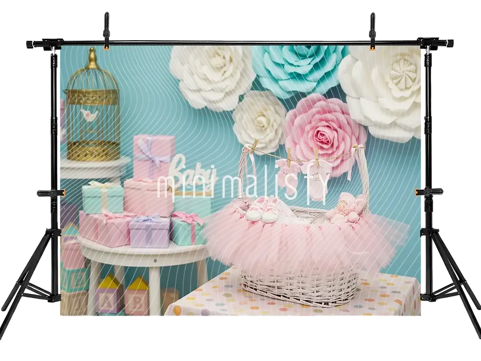 Thumbnail: Colorful Celebrations for Babies: Background, Studio Backdrop