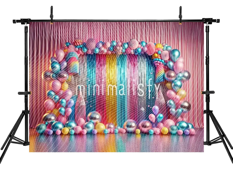 Миниатюра: Фон, покрытый буйством красок, студийный фон