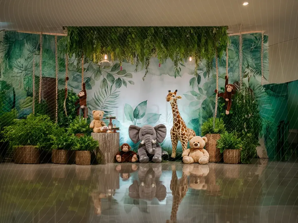 Jungle Themed Green Nature Background Studio Backdrop