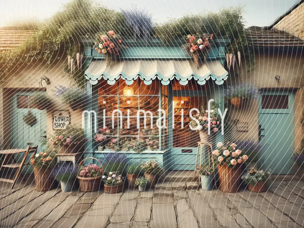 Çiçek Dükkanı Arka Plan, Stüdyo Fonu