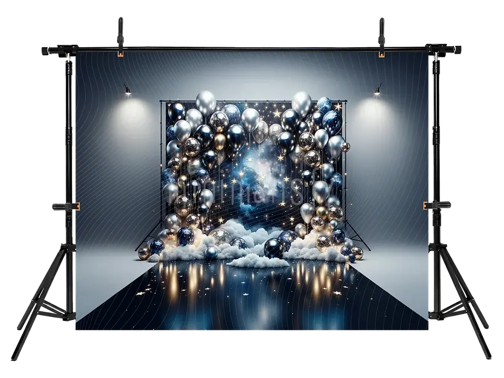 Miniatura: Noční obloha a hvězda tématické pozadí - studio pozadí