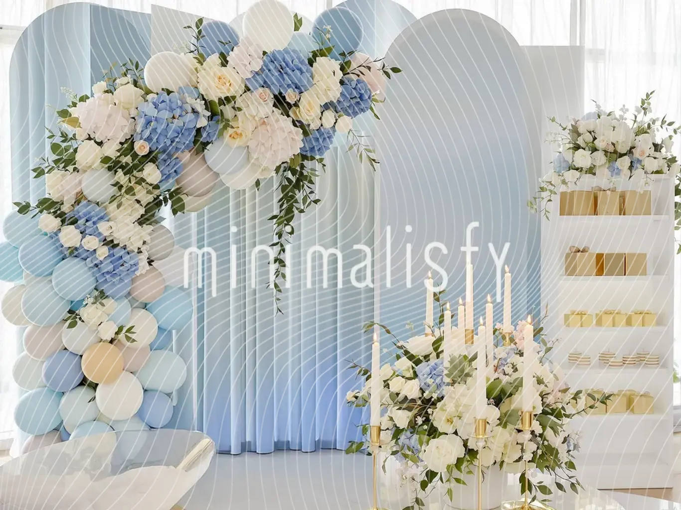 پس زمینه پر از گل های رنگی پاستلی و جزئیات شیک، پس زمینه استودیو