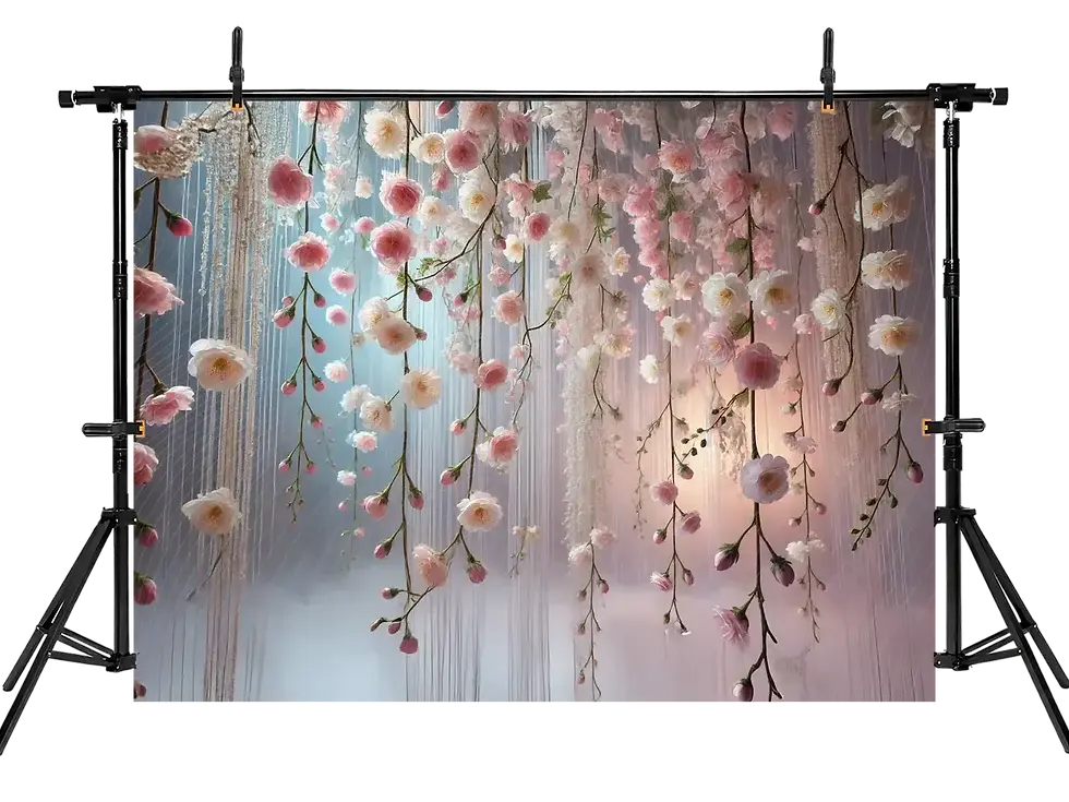 Miniatură: Çiçeklerle Dolu Büyülü Bir Arka Plan - , Stüdyo Fonu