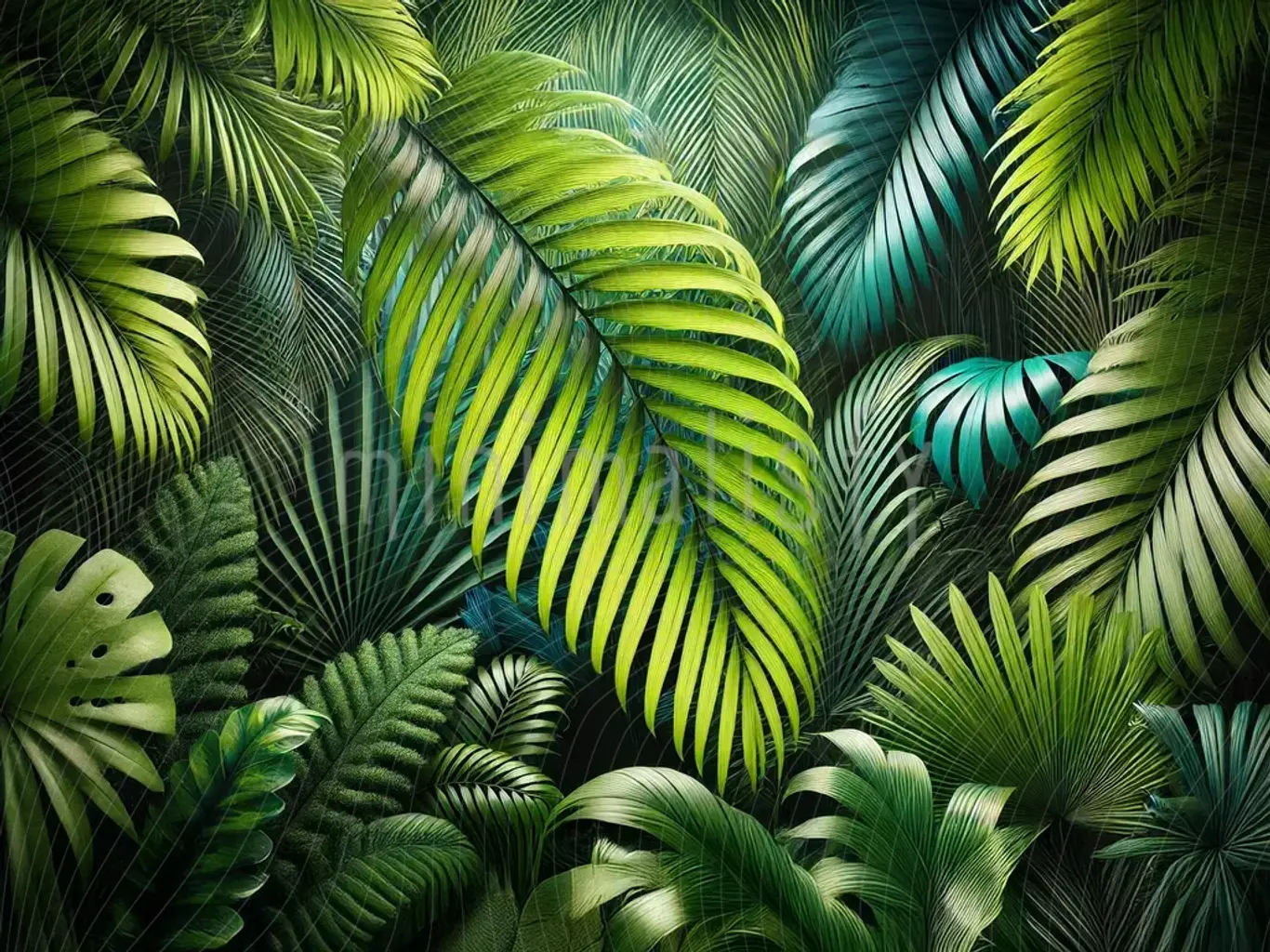 Tropik Yeşillikler Arka Plan, , Stüdyo Fonu