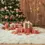 Miniature : Fond d'écran sur le thème du bois et des cadeaux de Noël - Fond de studio