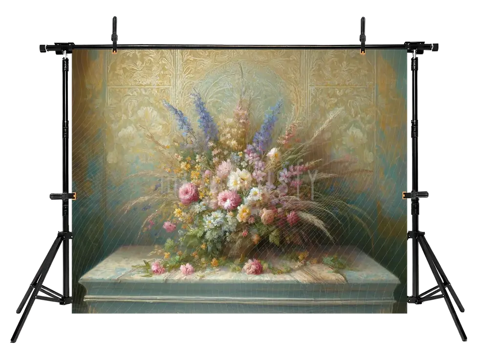 Miniatură: Vintage Çiçek Aranjmanı Arka Plan  – Stüdyo Fonu