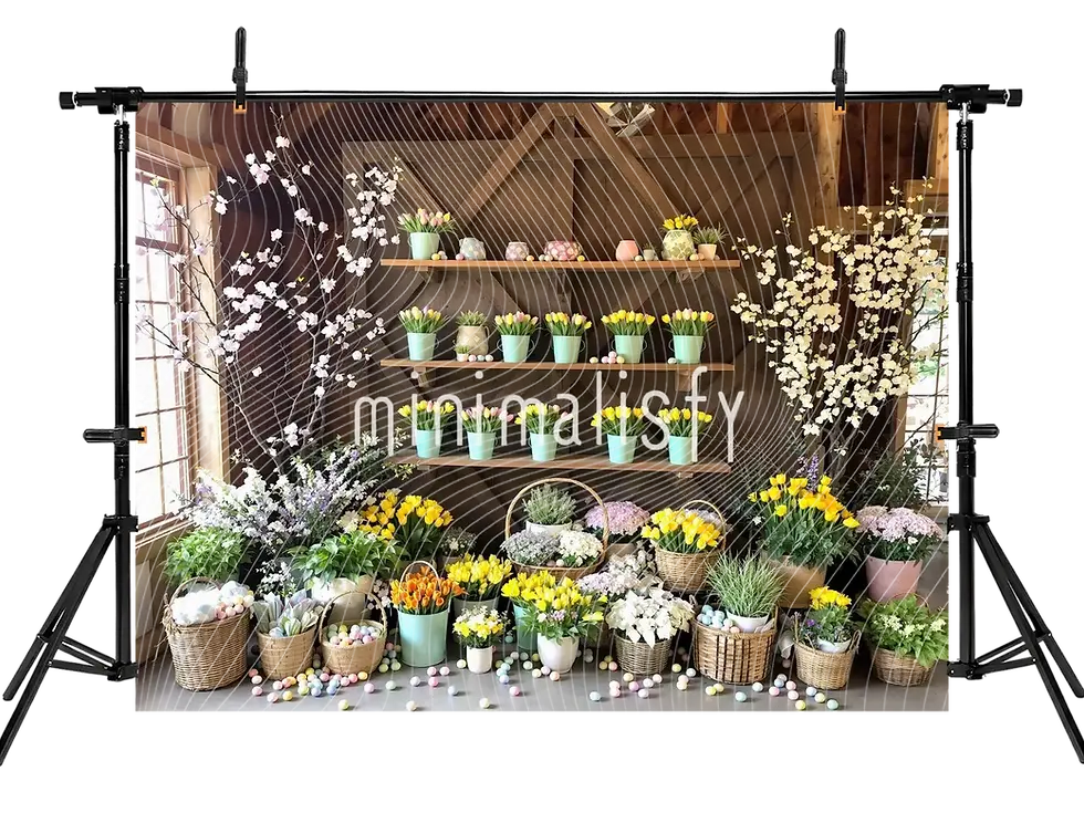 Hình thu nhỏ: Phông nền mùa xuân đầy hoa, phông nền studio