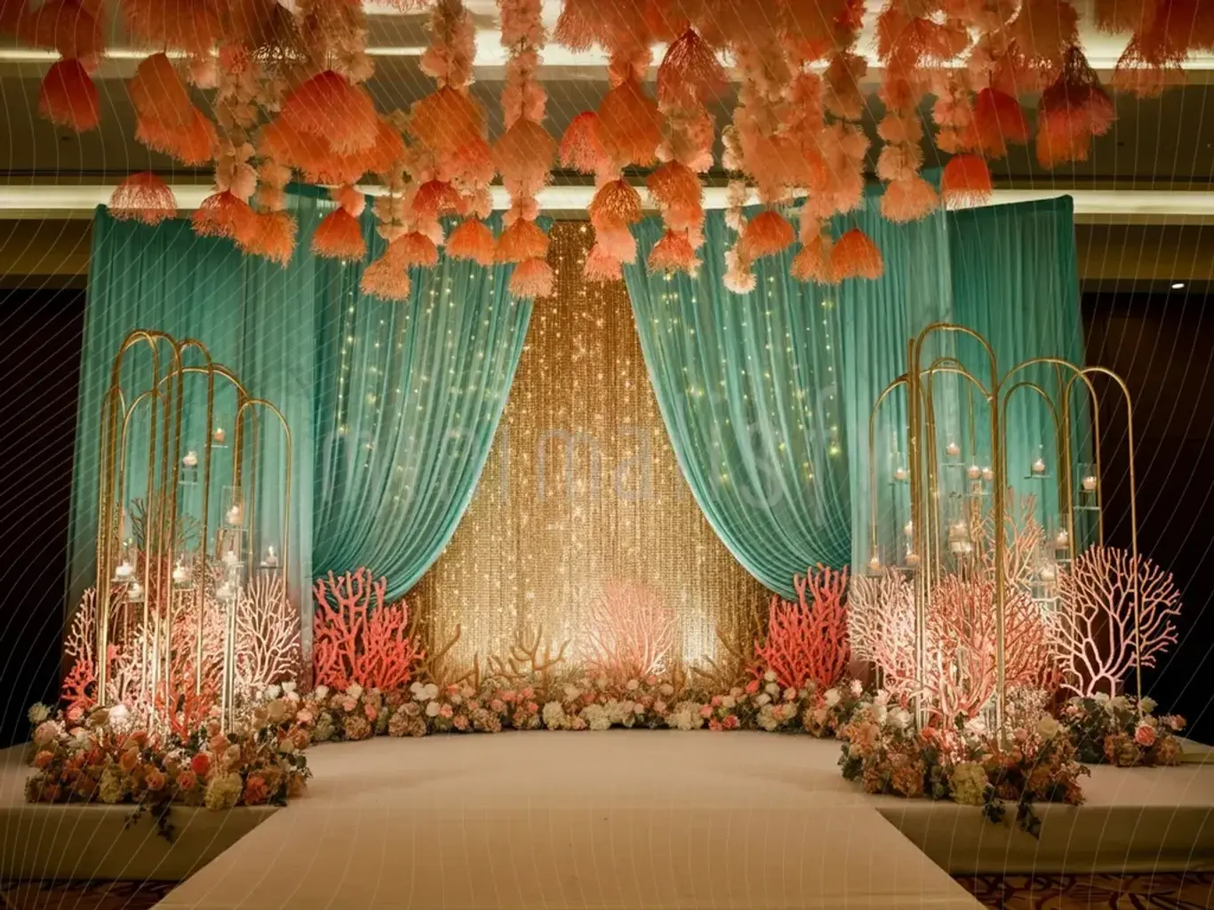 Завораживающий фон с танцем цветов, студийный фон