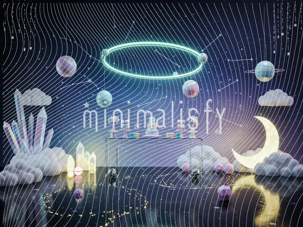 Fondo celestial, telón de fondo de estudio