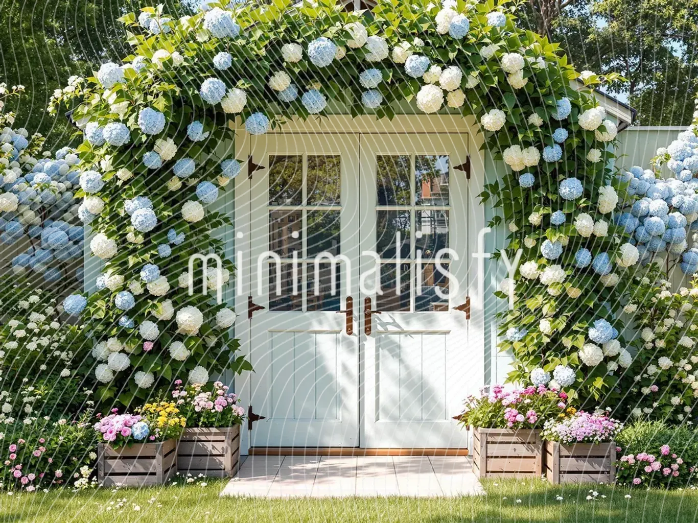 Çiçek Bahçesi Arka Plan, Stüdyo Fonu