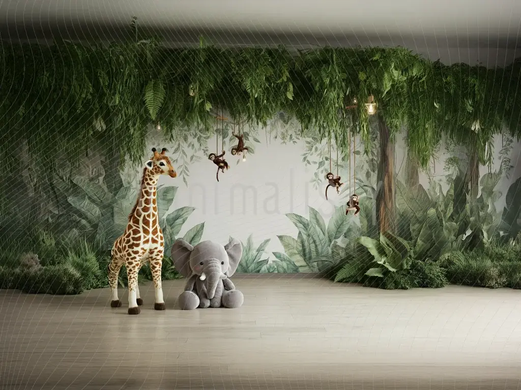 Phông nền Studio chủ đề động vật nhiệt đới tự nhiên