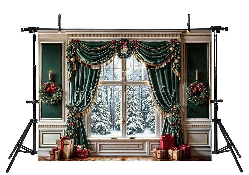 Miniatura: Büyüleyici Kış Ormanı Baskısı Stüdyo Fonu