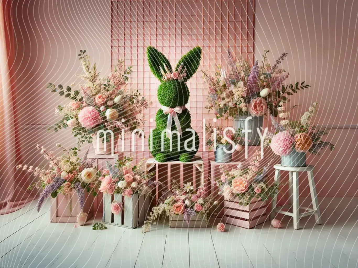 پس زمینه منعکس کننده چهار فصل با رنگ های پاستلی، پس زمینه استودیو