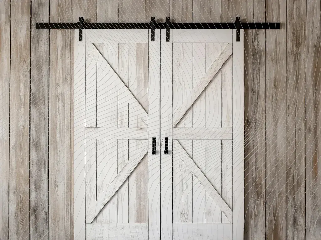 Sfondo con porta doppia effetto legno 200x150 cm, sfondo da studio