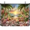 Miniature : Coucher de soleil sur un paradis tropical - Toile de fond pour studio