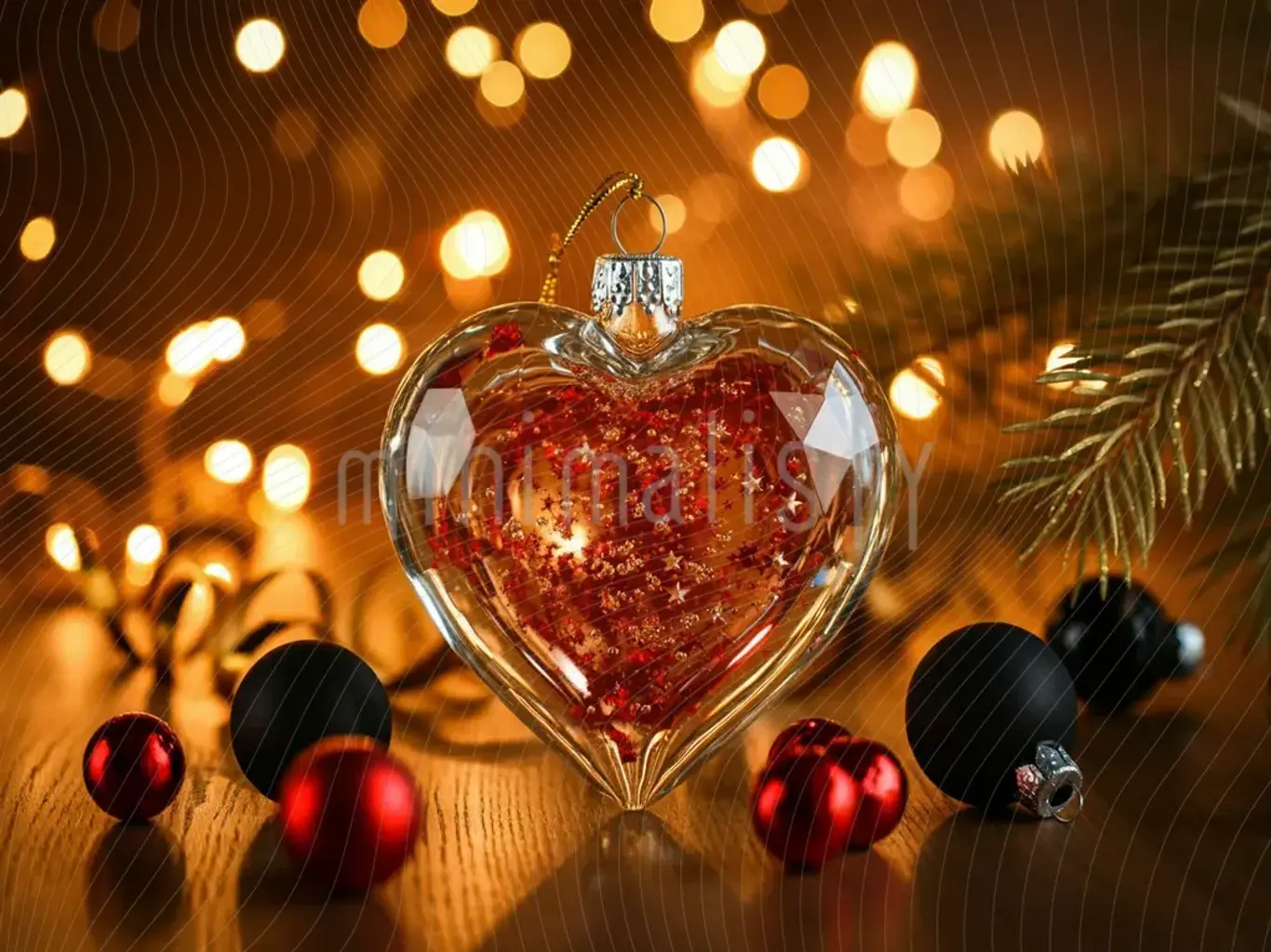 Büyülü Kalp Süsü ile Işıldayan Arka Plan, , Stüdyo Fonu