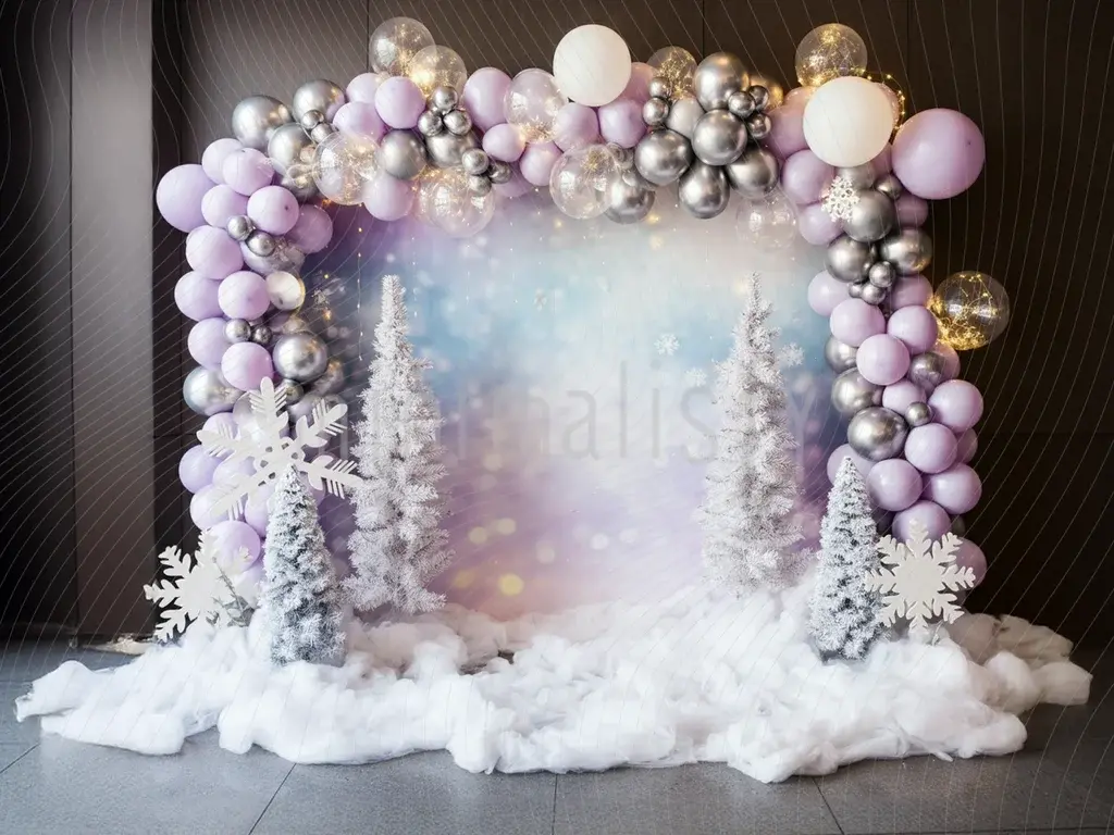 Urzekająca Zimowa Kraina Czarów Tło - Tło Studyjne