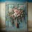Miniature : Élégance de porte vintage : toile de fond de studio nostalgique avec composition florale