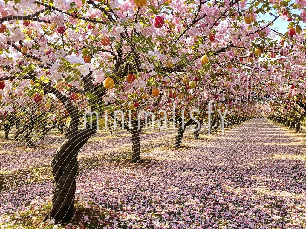 春之魂：缤纷花草树木背景，影棚背景