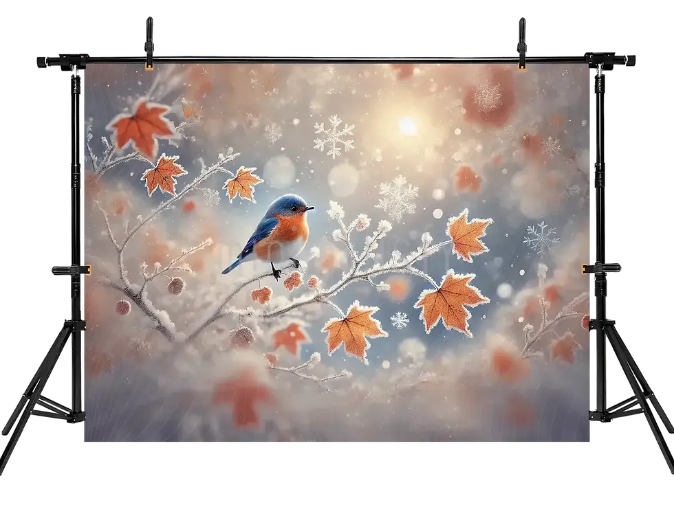 Miniatúra: Büyüleyici Bir Arka Plan: Kış Manzarası , Stüdyo Fonu