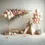 Miniature : Le printemps de l'élégance pastel : toile de fond de studio avec fleurs et ballons