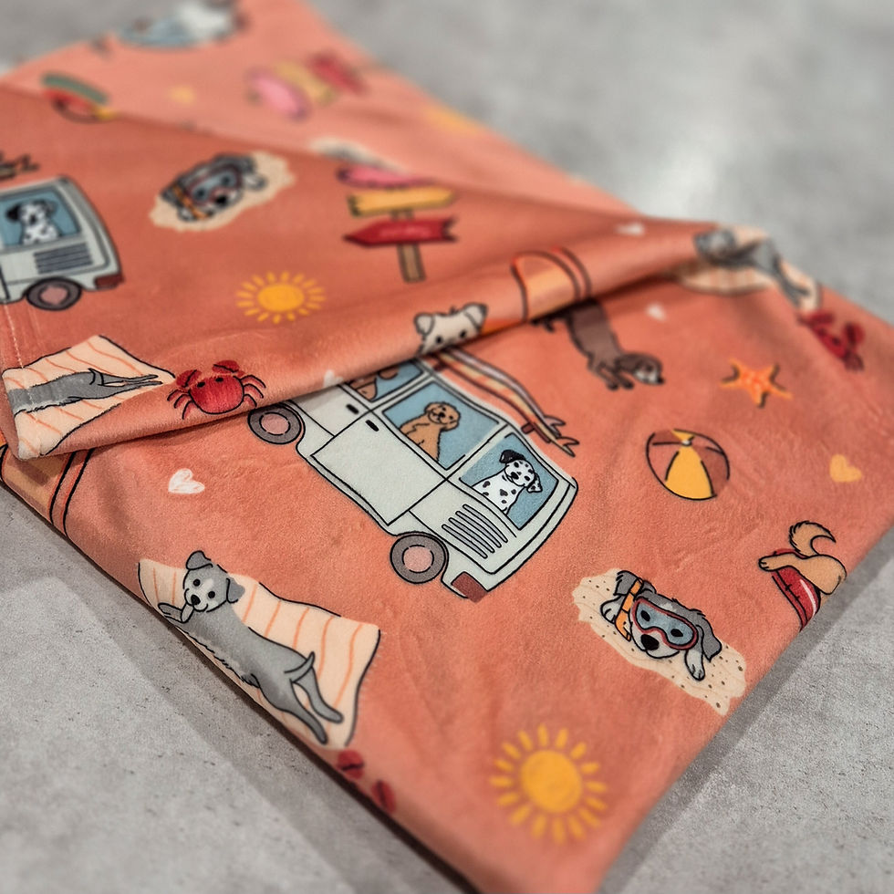 Miniaturbild: Sommerkollektion, Shiva Chihuahua, Vanlife Dogs, Hunde Sommer, Flausch Decke