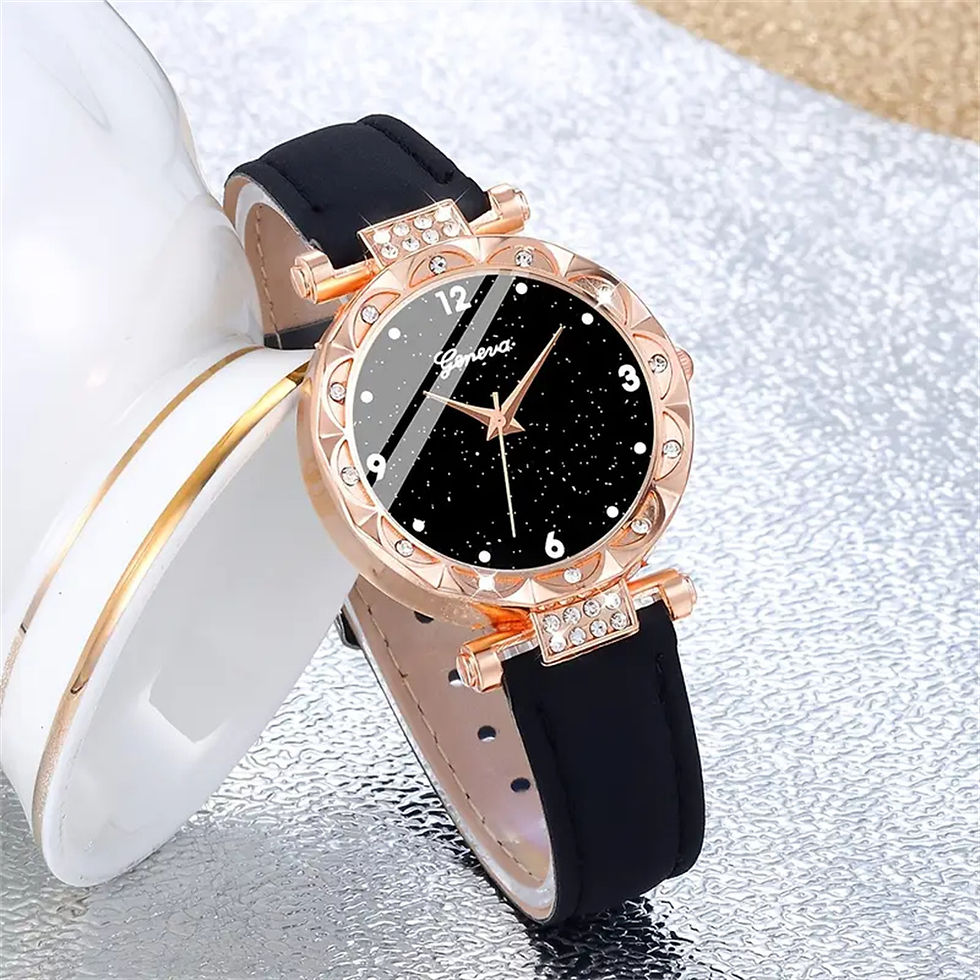 Thumbnail: Womens Watches 5Pcs Set Luxury Rhinestone Women Fashion Elegant Wristwatch Quart