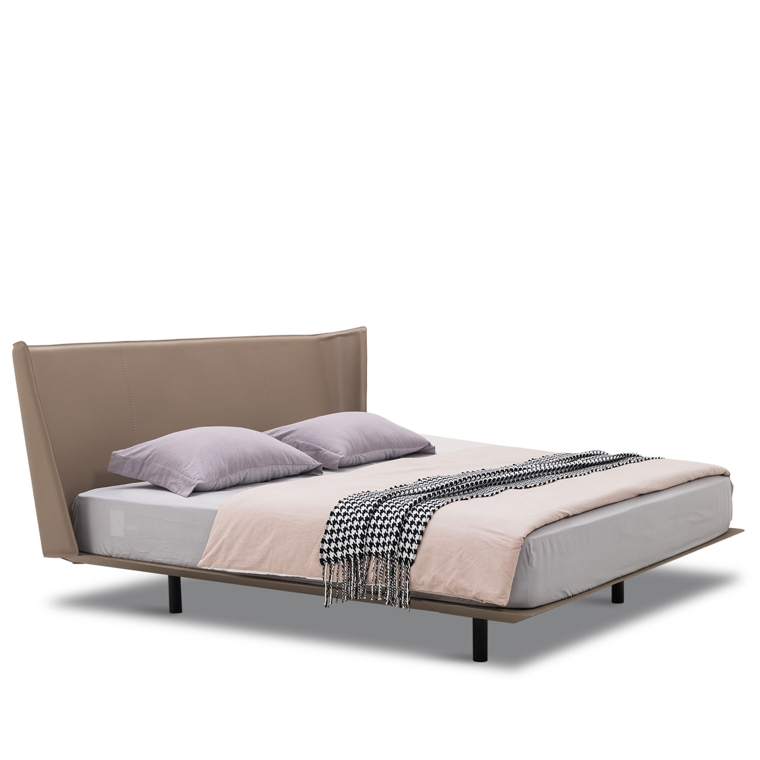 Genuine Leather Bed ALYS