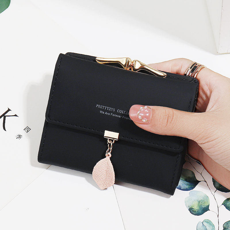 Thumbnail: 2024 summer Explosion-style women's short wallet Korean PU leather simple everyt