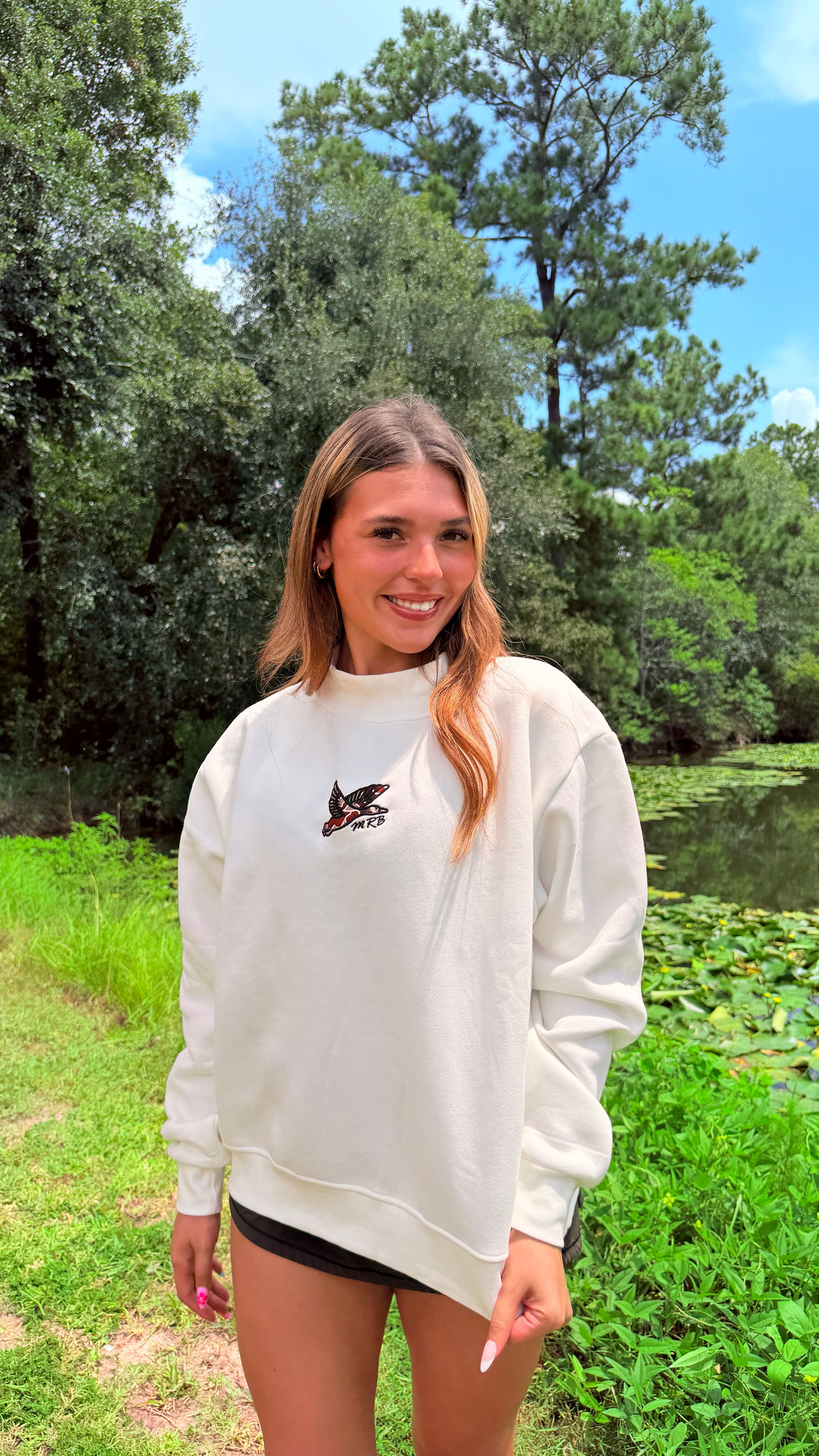DUCK CAMO MOCK NECK