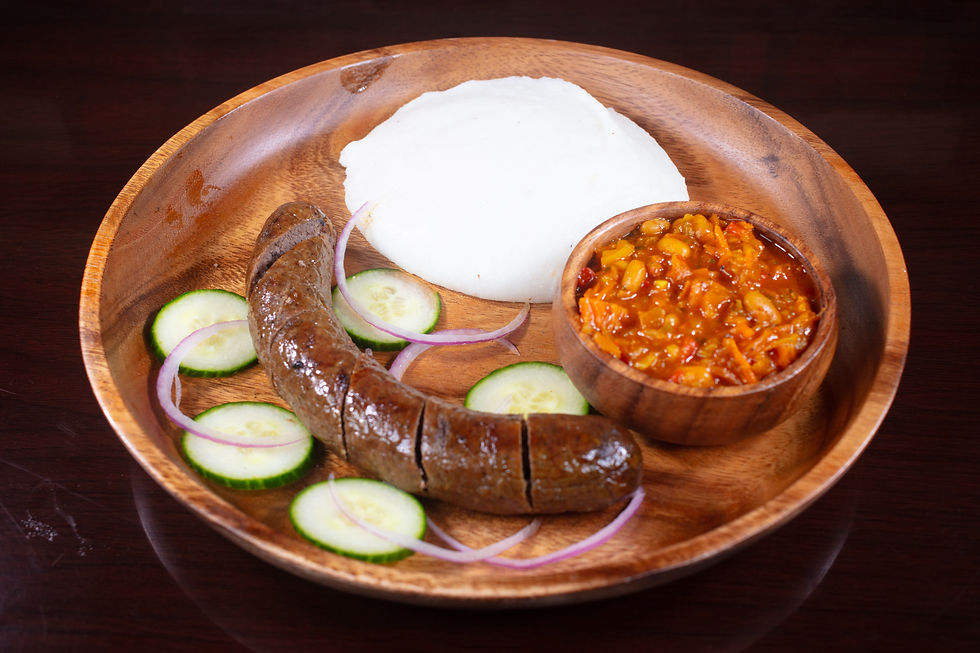 Boerewors Pap Sadza and Chakalaka