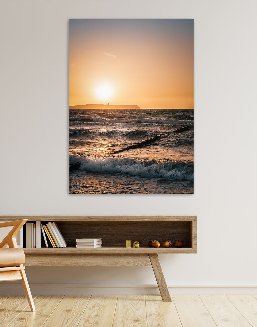 Miniaturbild: Alu-Dibond hoch I Sunset Dranske & Hiddensee