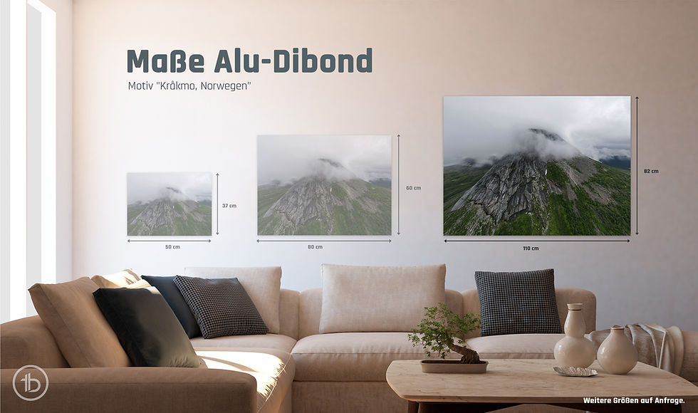 Miniaturbild: Alu-Dibond quer | Kråkmo, Norwegen