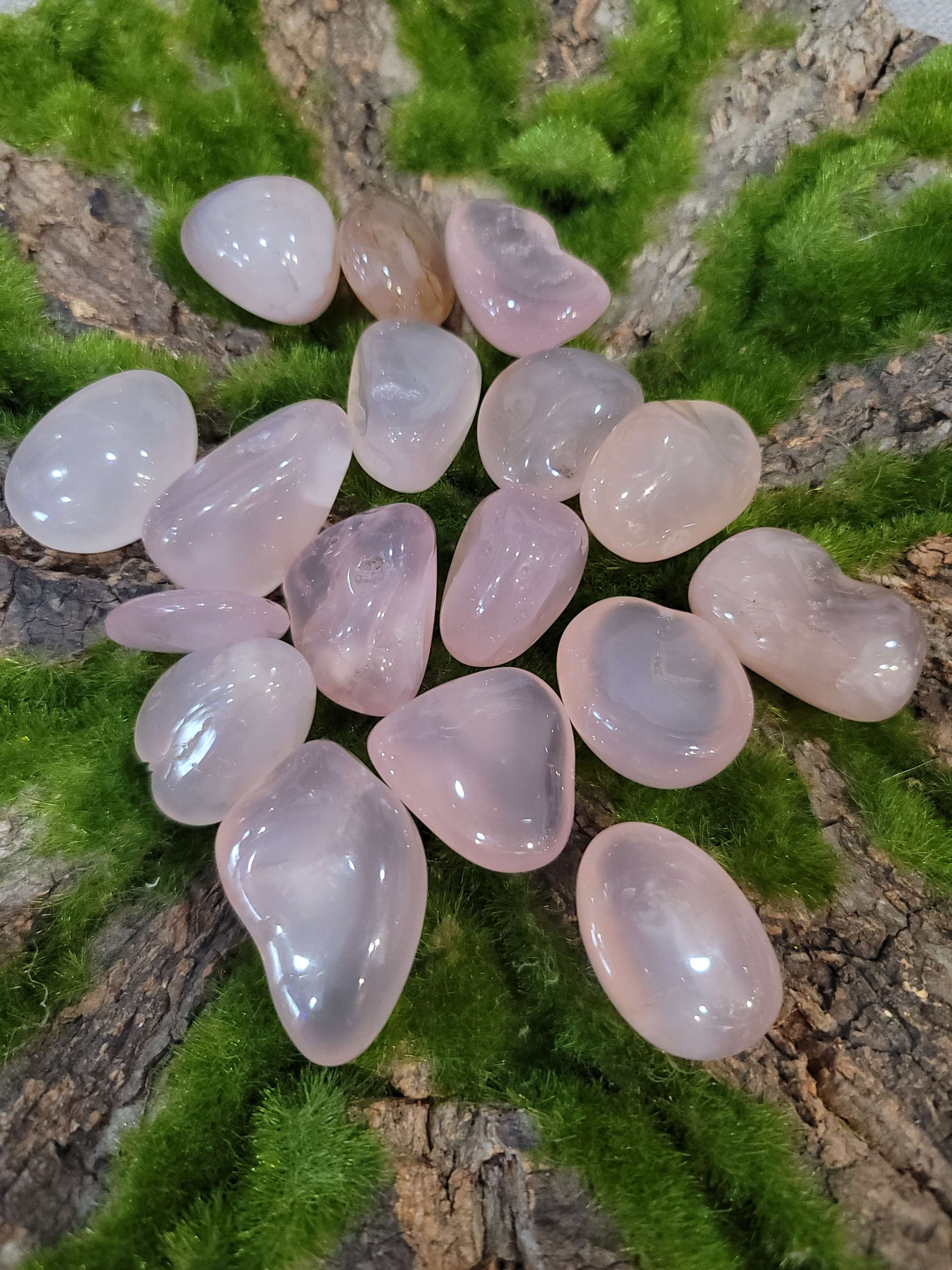Pink Chalcedony tumbled