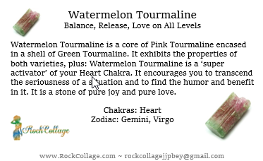 Collage Stone: Watermelon Tourmaline