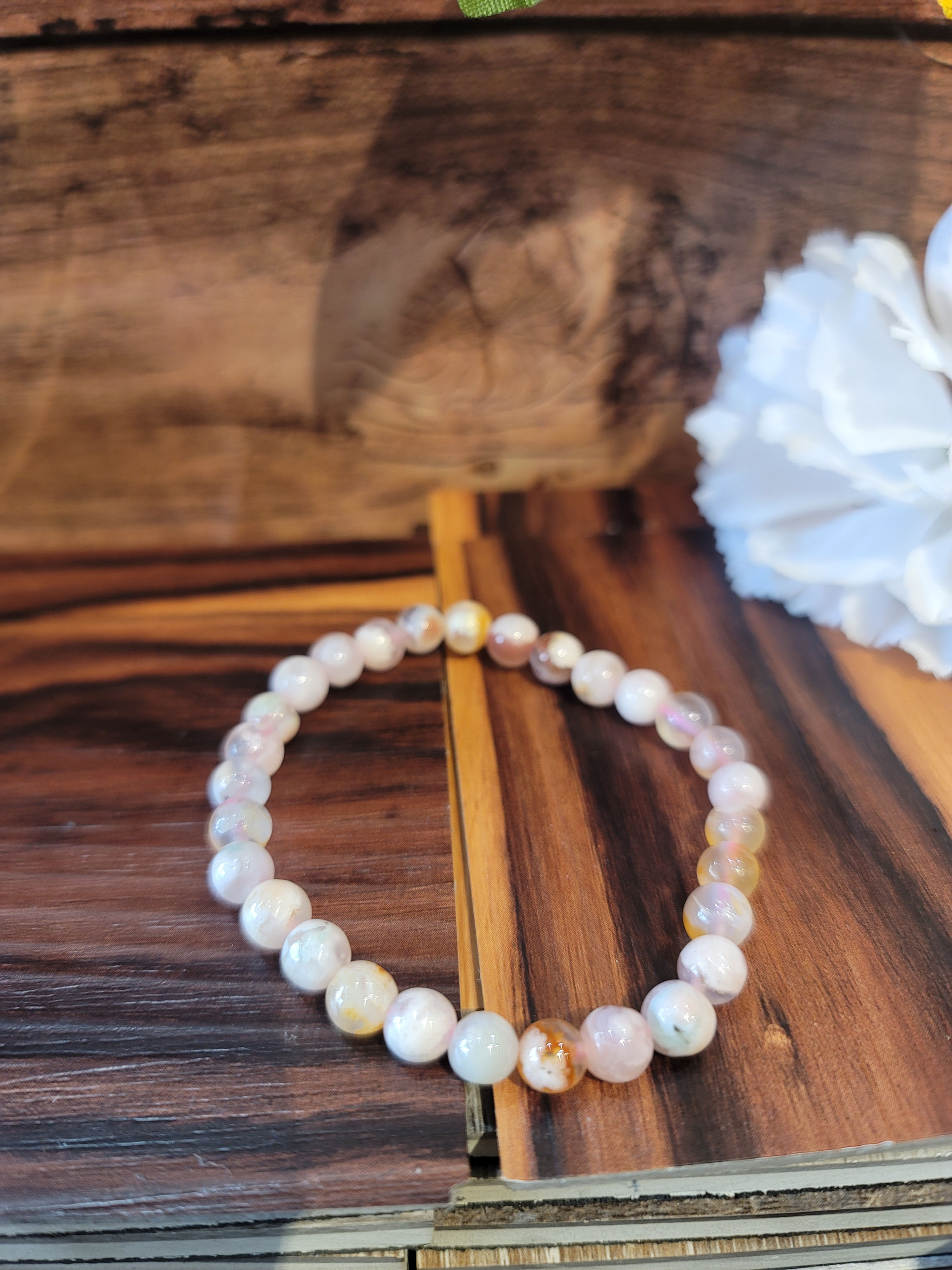 Flower Agate Bracelet