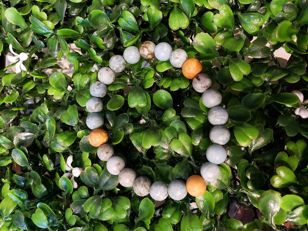 Palo Santo & Blue Crazy Lace Agate Bracelet