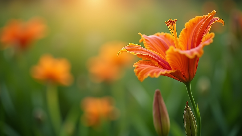 Close-up view of a blooming flower in a garden
