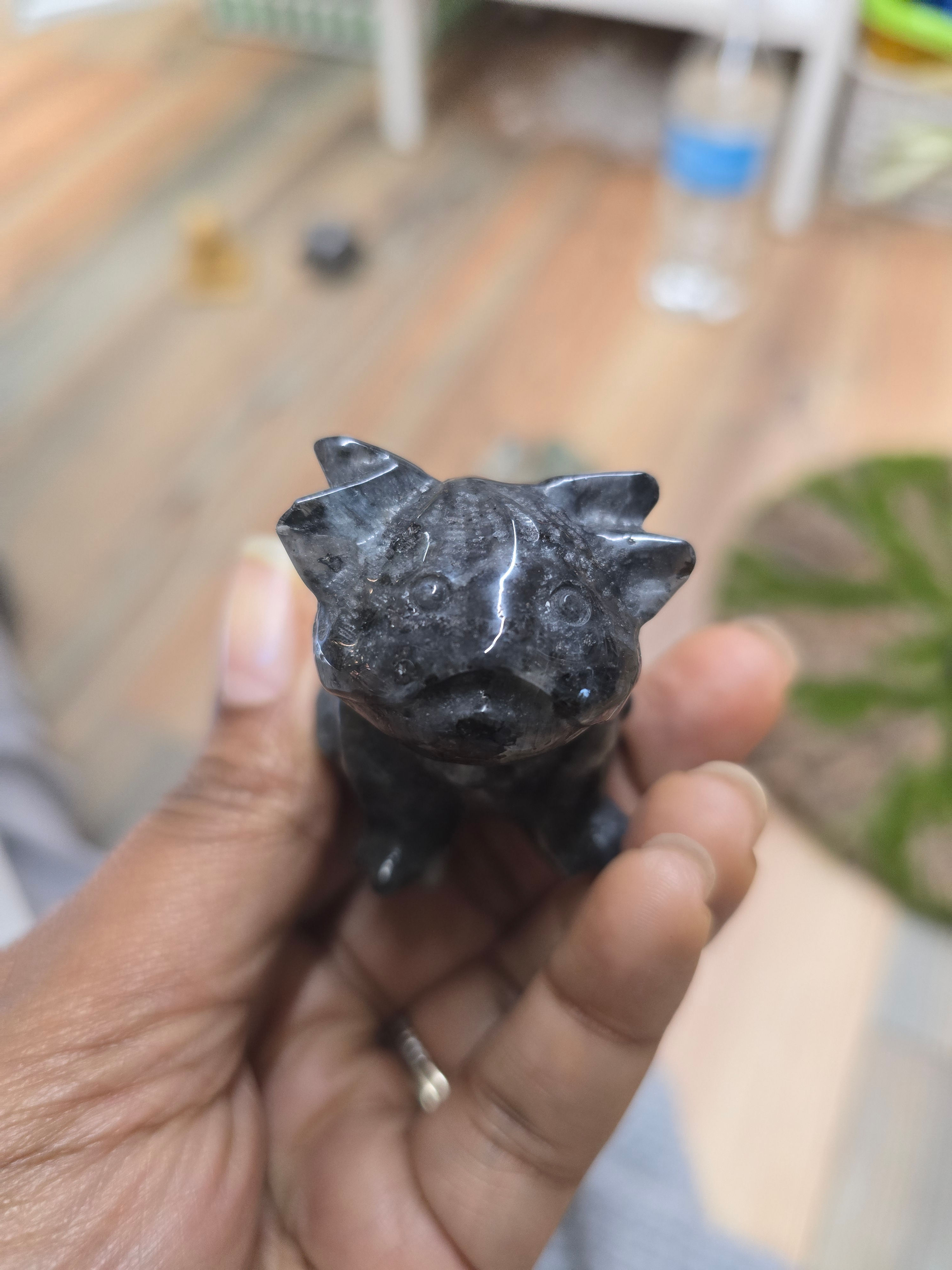 Larvikite Dog Carving Anime Sale