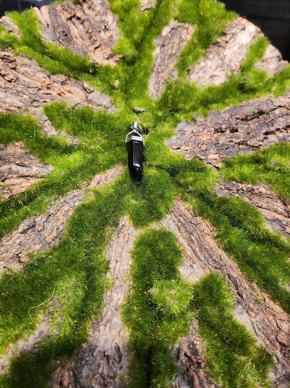Miniature : Black Tourmaline Pendant
