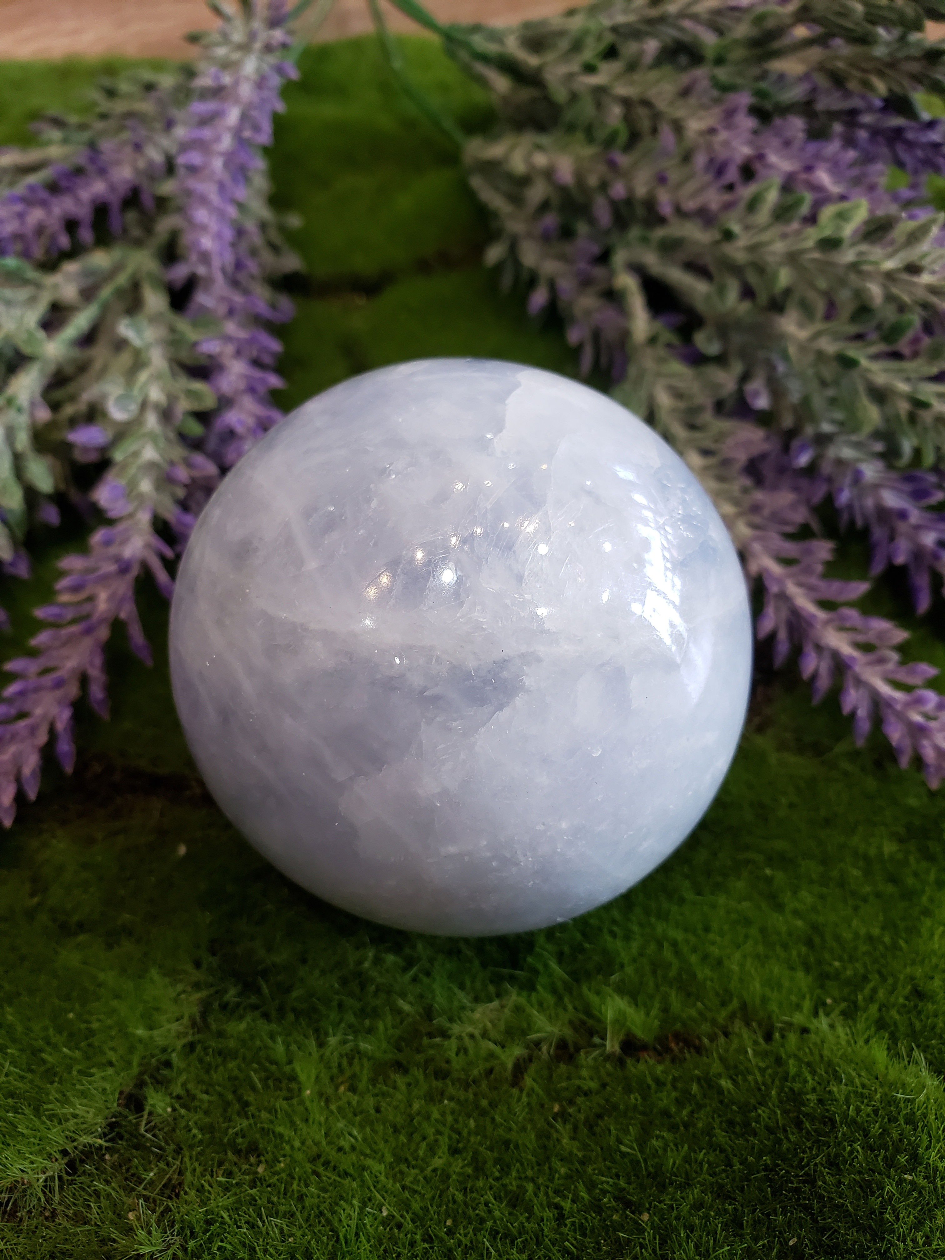Blue Calcite Sphere