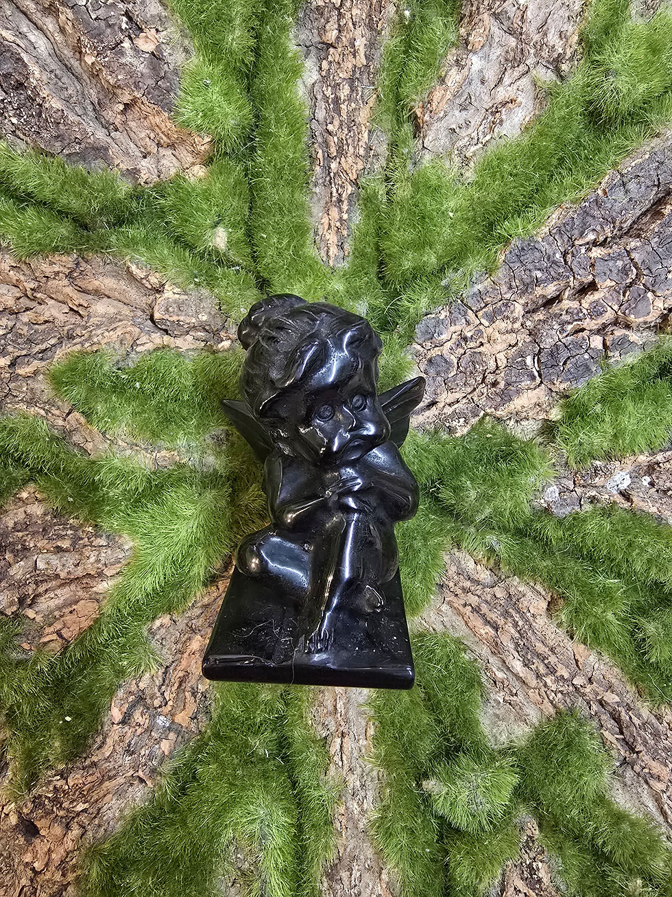 Black Obsidian Cherub