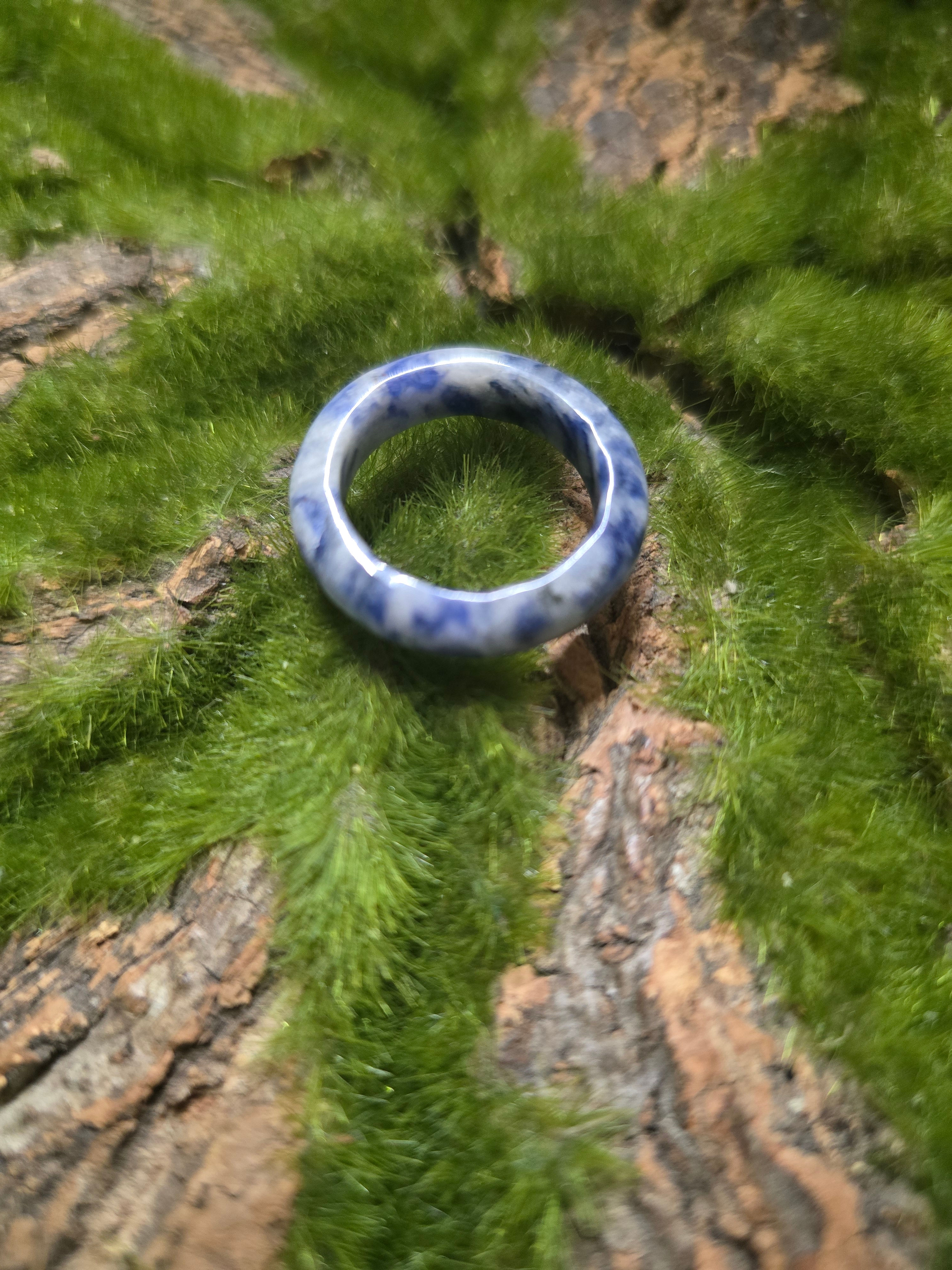 Sodalite Crystal Ring