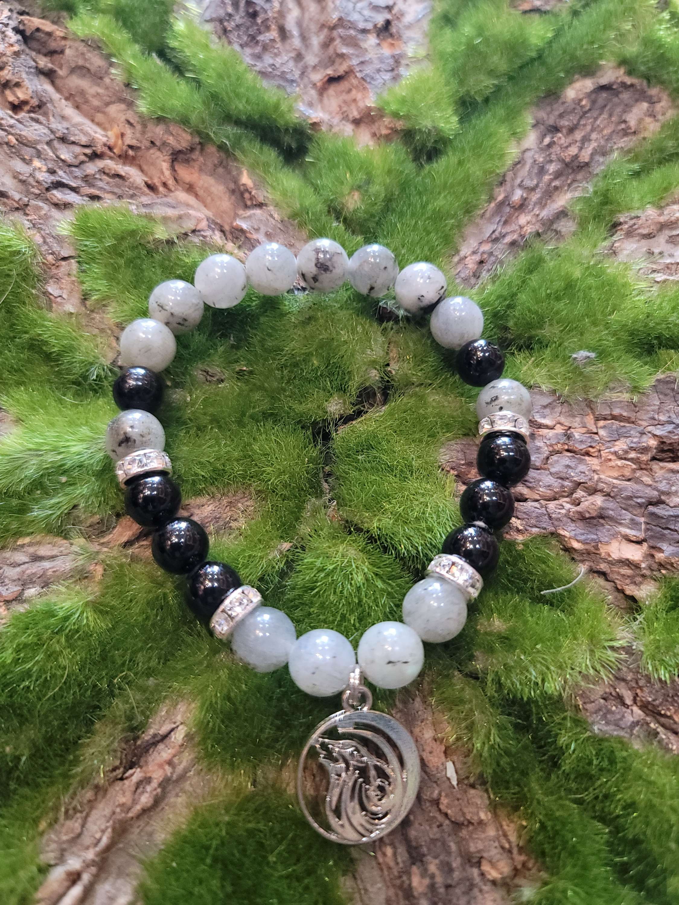 Black Tourmaline & Labradorite bracelet